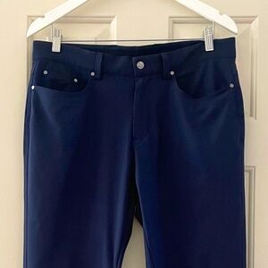 Greg Norman Mens 5 Pocket Pants - Dark Blue - 32 x 32